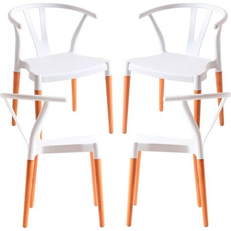Packs Sillas Comedor - Pack 4 Sillas Tahi - Blanco