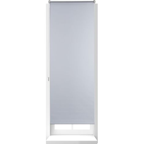 Relaxdays – Store enrouleur thermique 60 x 160 cm – Fixation clips sans perçage – Tissu opaque isolant – Chaînette latérale pour fenêtres (1/5)