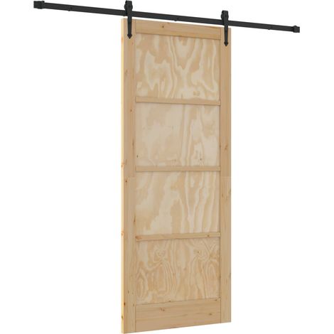 Maison Exclusive - Schiebetür ORKDAL Natur 86 x 211 cm Massives K