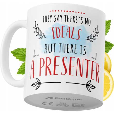 Mug humoristique pour présentateur, avec un texte amusant et un design graphique original. Idéal pour les anniversaires, les fêtes et les occasions spéciales. Mug premium pour la maison, le bureau et 