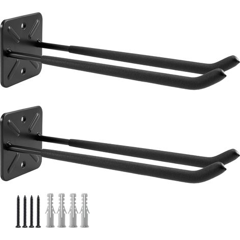 CCYKXA Garage Hooks, Wall Mounted Coat Rack, Shed Organizer, Heavy Duty Tool Organizer, Garage Storage Utility Hooks for (2 Pack) (1/4)