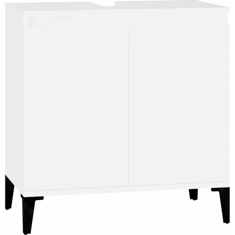 Maison Exclusive - Waschbeckenunterschrank Weiß 58x33x60 cm Holzw