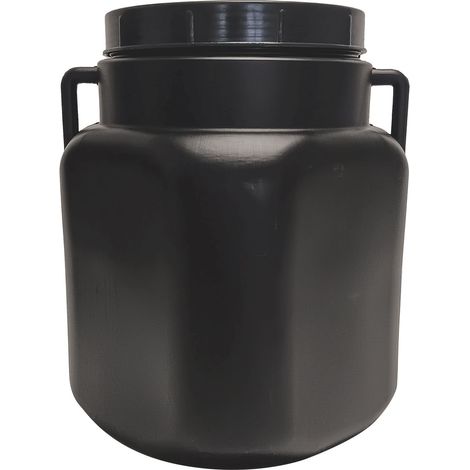 Kunststoff Lebensmittelfass 20L schwarz mit Deckel, für Lagerung & Transport (1/3)