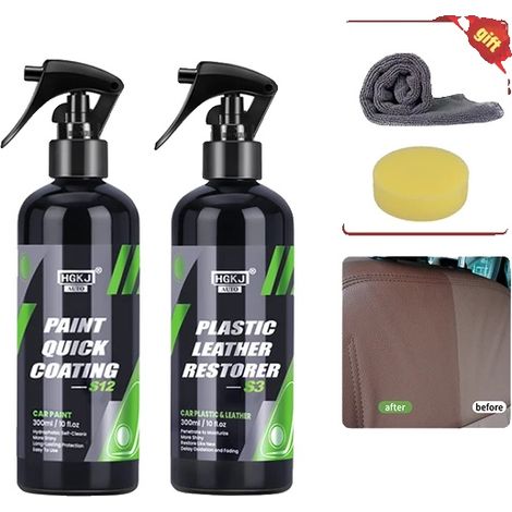 Revêtement céramique, protection hydrophobe, application facile, S12-300ml x S3-300ml (1/2)