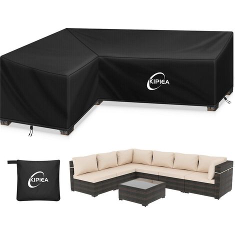Housse de salon L imperméable 420D, résistante au vent et aux UV, 148x216x85cm (1/5)
