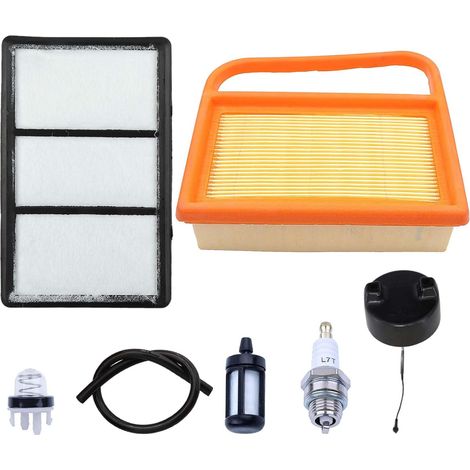 Ensemble de filtres à air pour scie à couper béton Stihl TS410 TS420, pour le kit de réglage Stihl TS420, kit de filtre à air TS410 TS420 avec ampoule d'amorçage et bouchon de carburant 4238 141 0300, (1/5)