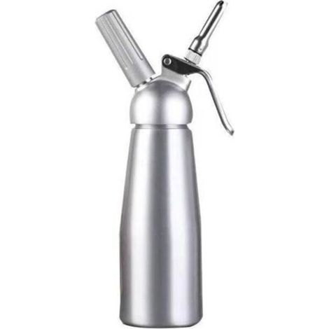 Professioneller Sahnespender (500 ml) mit 3 Edelstahldüsen, Aluminiumgehäuse, für Mousses und Sahne, inklusive Gaskartusche (1/5)