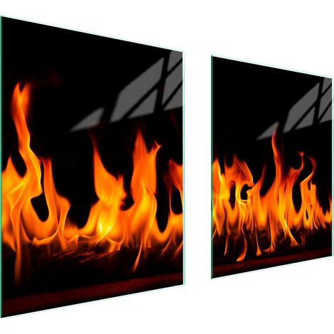 GLASSCHUTZPLATTE FÜR HERD 85x52 FIRE (1/5)