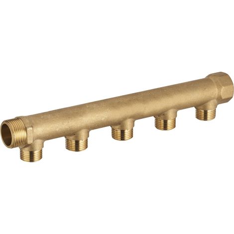 Colector hembra MF3/4' (20x27), 5 salidas macho M1/2' (15x21) con centros de 50 mm NOYON & THIEBAULT - 3020-5ET