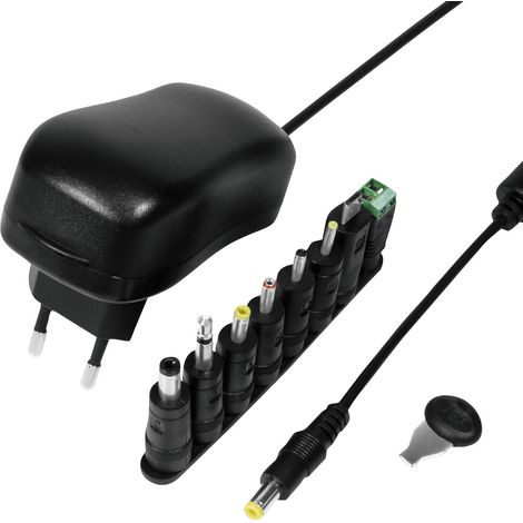 Adaptador de red 230V- 3-12V 1A 12W