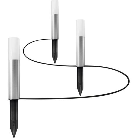 LEDVANCE Luce da giardino a LED intelligente con tecnologia WiFi, pacchetto di estensione con 3 pali da giardino a LED per esterno, colori RGB modificabili, compatibile con Google e Alexa, SMART+ (1/5)