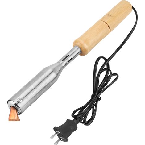 Fer À Souder Électrique 150W - Pointe En Alliage Ciseau - Manche En Bois - Pour Réparation Électronique Et Soudure - 220V (1/5)