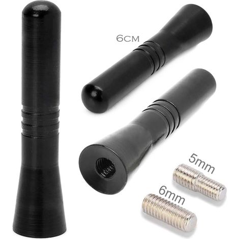 TRADE SHOP - Antenna Universale Mini 6 Cm Corta Am Fm Colore Nero Per Autoradio Radio Dab - (1/5)
