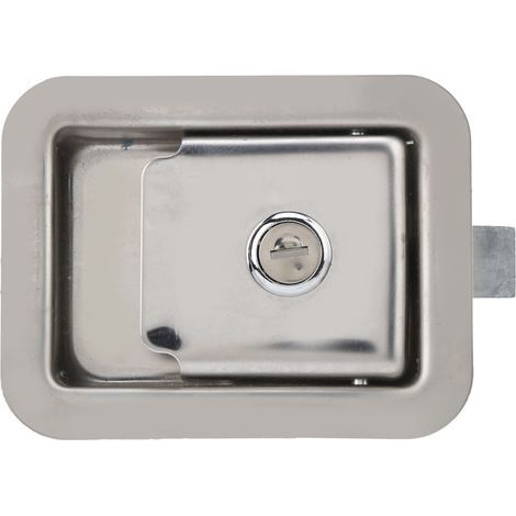 Coffret de Serrure de Tableau en Acier Inoxydable avec 2 Clés, Carré pour Boîte à Outils et Armoire Électrique (1/5)