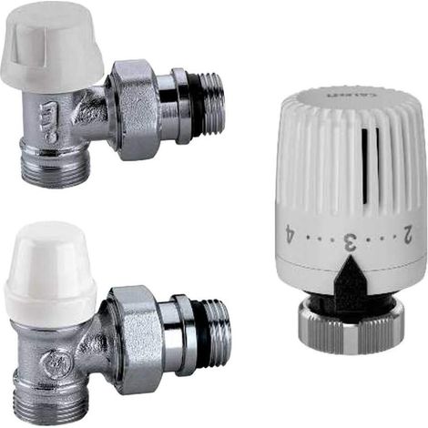 Kit valvola termostatica con detentore e testa 3/8 caleffi kit1222302 (1/5)