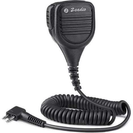 Micrófono con control remoto para hombro, resistente al agua y a la lluvia, con conector para auriculares de 3,5 mm para radios Motorola XV1100 XV2100 XV2600 CLS1410 CLS1413 y otros modelos de 2 pines