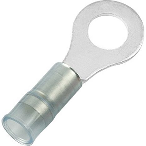 Cosses à œillet RS PRO, Isolé, Bleu, 2.5mm², 5.3mm, 8.5mm