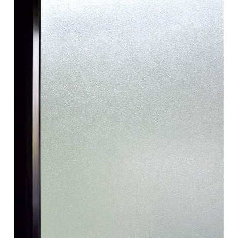 Film de confidentialité pour fenêtre, film opaque givré, film statique pour fenêtre, autocollant pour fenêtre, film anti-UV (45 cm x 100 cm) (1/4)