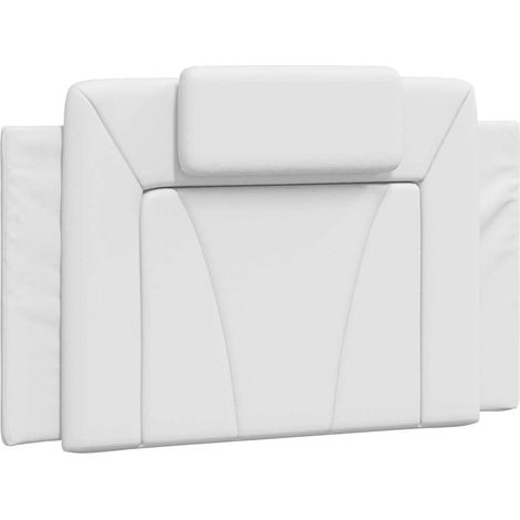 Maison Exclusive - Kopfteil-Kissen "Viana" Weiß 90 cm Kunstleder