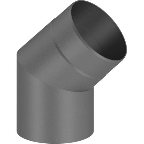 Coude 45° tuyau de poêle Diam 150 mm fonte grise