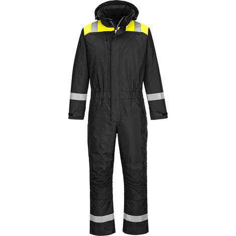 Buzo PW3 Winter: Seguridad y Estilo en Invierno - Negro Amarillo - Talla XL