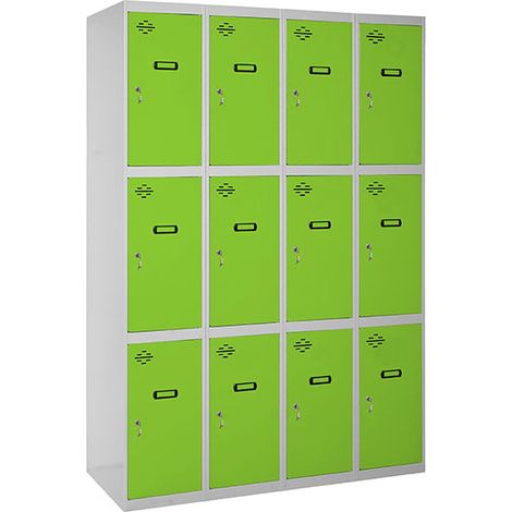 Simonrack Metallischer Schrank Grau Grün 3 Türen 1800x1200x500mm