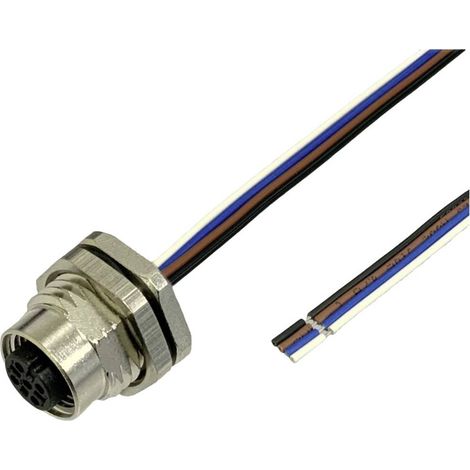 BKL Electronic 2703009 Prise encastrée pour capteur/actionneur M12 0.5 m Nombre de pôles: 3 1 pc(s) (1/2)