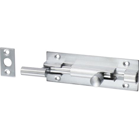 TIMCO Necked Barrel Bolt Satin Chrome - 75 x 25mm
