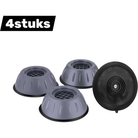 Base para lavadora，Plástico，Amortiguación de golpes y ruido，amortiguación de vibraciones，Universal para secadoras，4 piezas，8 cm (1/5)