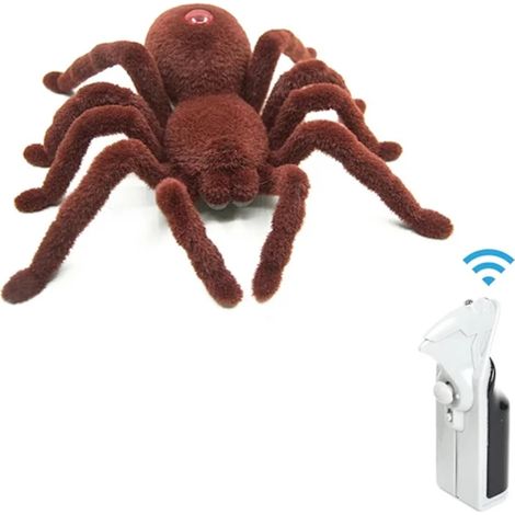 Petite araignée factice, modèle blanc à motif noir, jouet en plastique pour farce, Halloween, poisson d'avril, accessoires d'horreur (1/5)