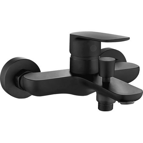 Miscelatore vasca corallo nero opaco (1/2)