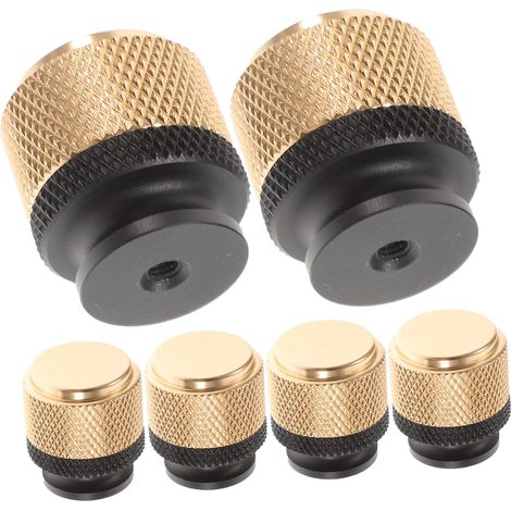 6 tiradores modernos para muebles, pomos para tocador, aleación de aluminio, 332,5 cm, dorado (1/5)