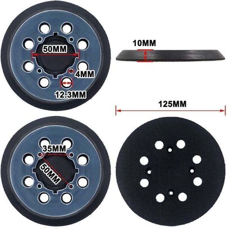 Patin de rechange pour ponceuse DeWalt DCW210N DWE6423 5", numéro de pièce du fabricant d’équipement d’origine : N329079 (1 pcs) (1/4)
