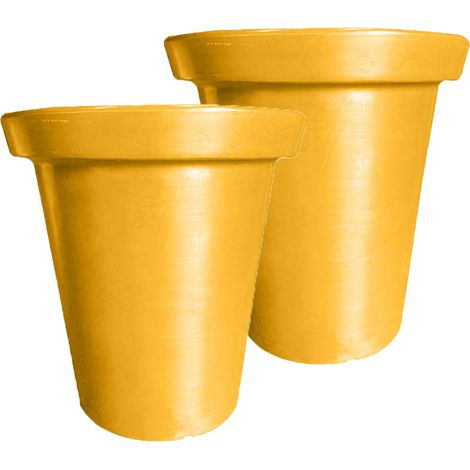 Pot de fleurs rond xxl delight 760l-lot de 2 - plast'up rotomoulage (1/3)