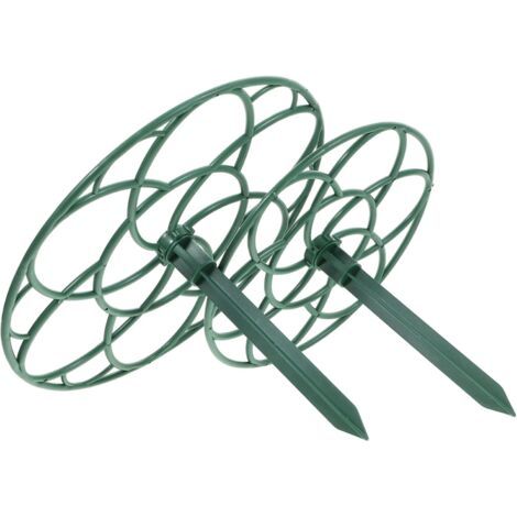 Lot de 2 tuteurs pour plantes en forme de sucette, cages à plantes, bâtonnets de pivoine, tuteurs pour fleurs, pots, verts et écologiques (1/5)
