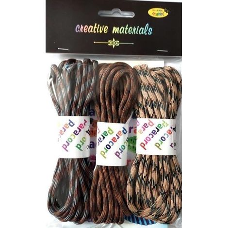 Paracord-Set, 2,8 m, 3 Farben
