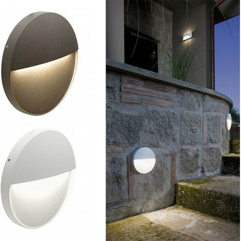 Faretto Segnapassi a Semi Incasso da Esterno a LED Piccolo Sovil Geo Round Marrone (1/5)
