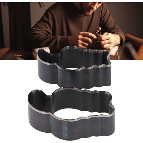 Ensemble de 2 moules à découper le cuir à la main en forme de chat, moules de découpe du cuir à poinçonner à la main en forme de chat de 55 mm et 65 mm de long (1/5)