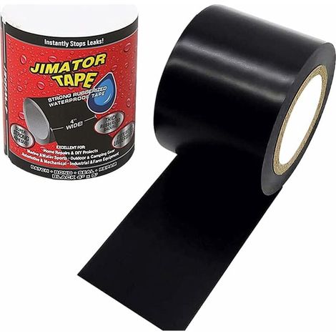 Ruban étanche Tape Waterproof,Ruban en auto fusionnant D'étanchéité qui Colle et Répare Quasiment Tout noir,2pcs silicone (1/5)