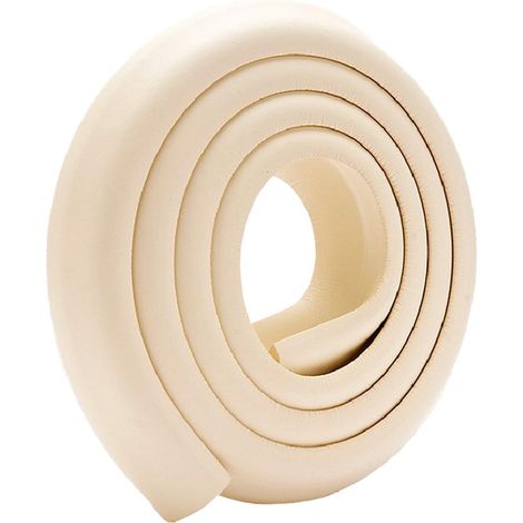 Protection des bords Kit de sécurité pour bébé Avec protection de 2 m Autocollant Convient pour tables, commodes, etc Beige (1/5)