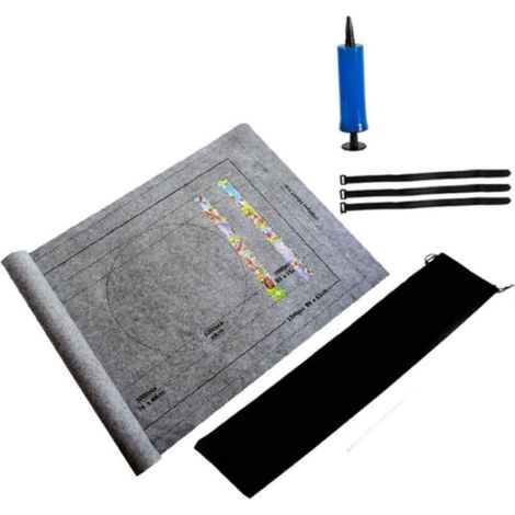 Tapis de puzzle portable en feutre, l'outil idéal pour les puzzles. (1/4)