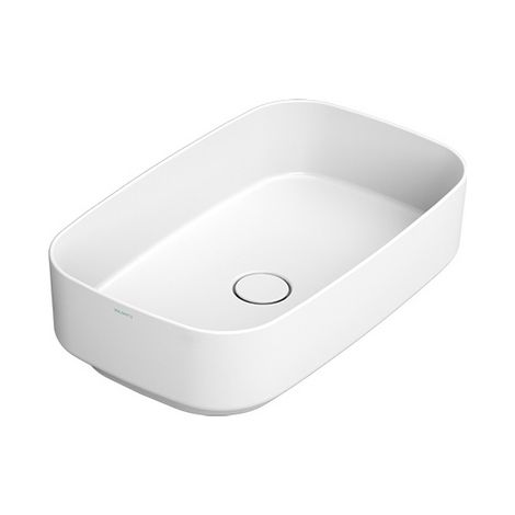 Lavabo da appoggio ovale noemi cm 62 x 38 bianco