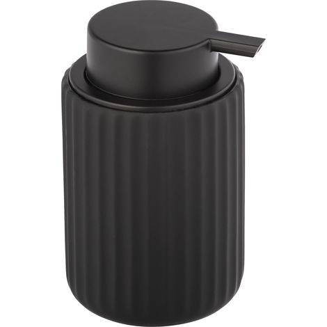 WENKO Dispenser di sapone Belluno Nero Ceramica (1/5)