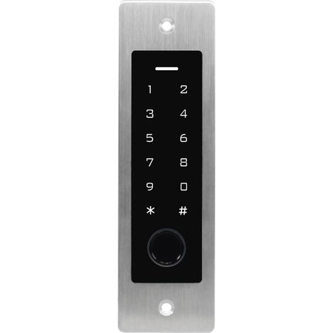 Kit d'ouvre-portes automatiques Clavier de contrôle d'accès en métal d'empreinte digitale étanche RFID125Khz conception intégrée lecteur de mot de passe ouvre-porte contrôleur d'accès pour accessoires (1/5)