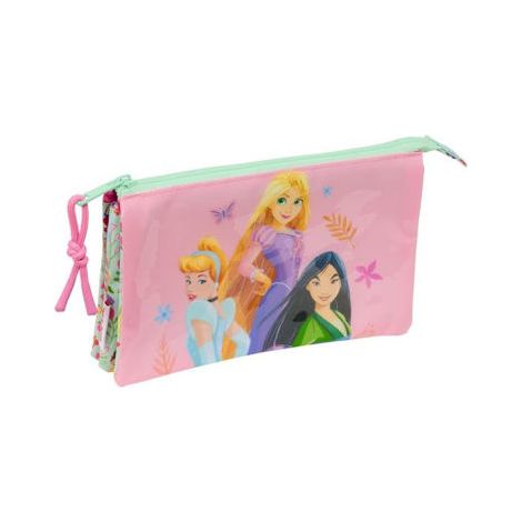 Portatodo Triple Disney Princess Bloom 22 x 12 x 3 cm