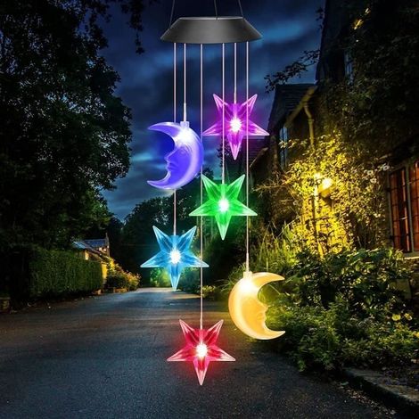 Solar-Windspiel – Mehrfarbig – LED – Gartendekoration – Muttertagsgeschenk – Wasserdicht (1/4)