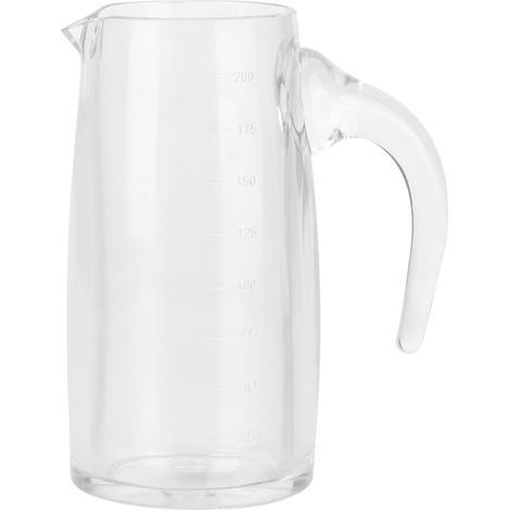 200-ml-Saftflasche aus transparentem Acryl, Karaffe für Wasser, Wein und andere Getränke, Krug für Bar und Zuhause (1/5)