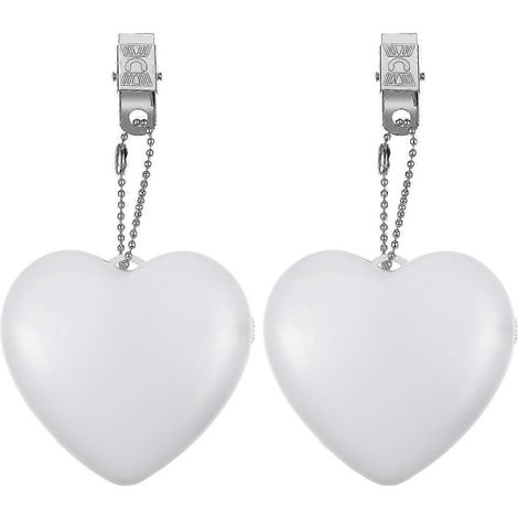 Lot de 2 lampes de sac à main tactiles, petites lampes portables en forme de cœur, fonctionnant sur piles. (1/4)