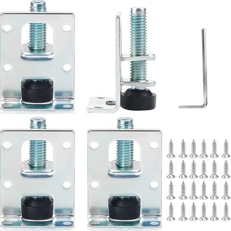 Set of 8 Adjustable Furniture Legs for Heavy Load, Leveling Furniture with 48 Small Screws and Keys, Adjustable Height Table Legs for Shelves (1/5)