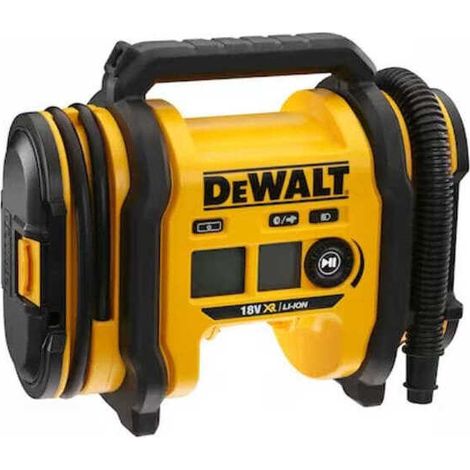 Dewalt – Gonfleur XR 18V sans batterie – Pression max 11 bars – Débit 0,35 l/min à 6,2 bars – Écran LCD avec arrêt automatique